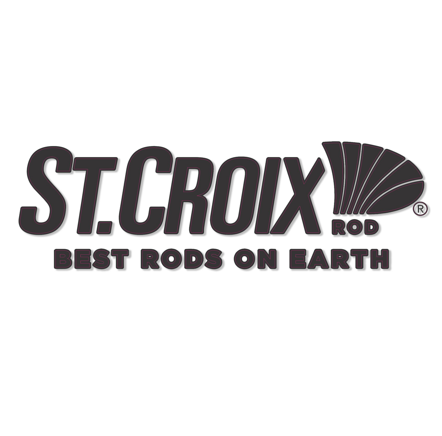12" St Croix Black Decal