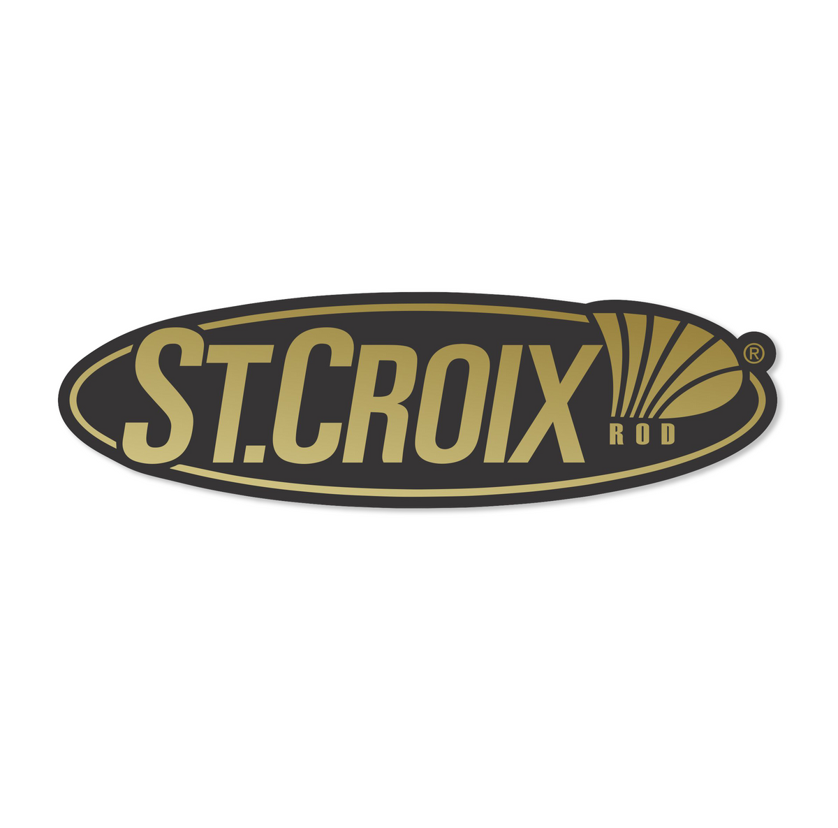 12" St Croix Black Carpet Decal